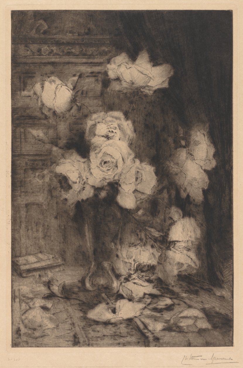 Étude de roses - Charles Nicolas Storm van 