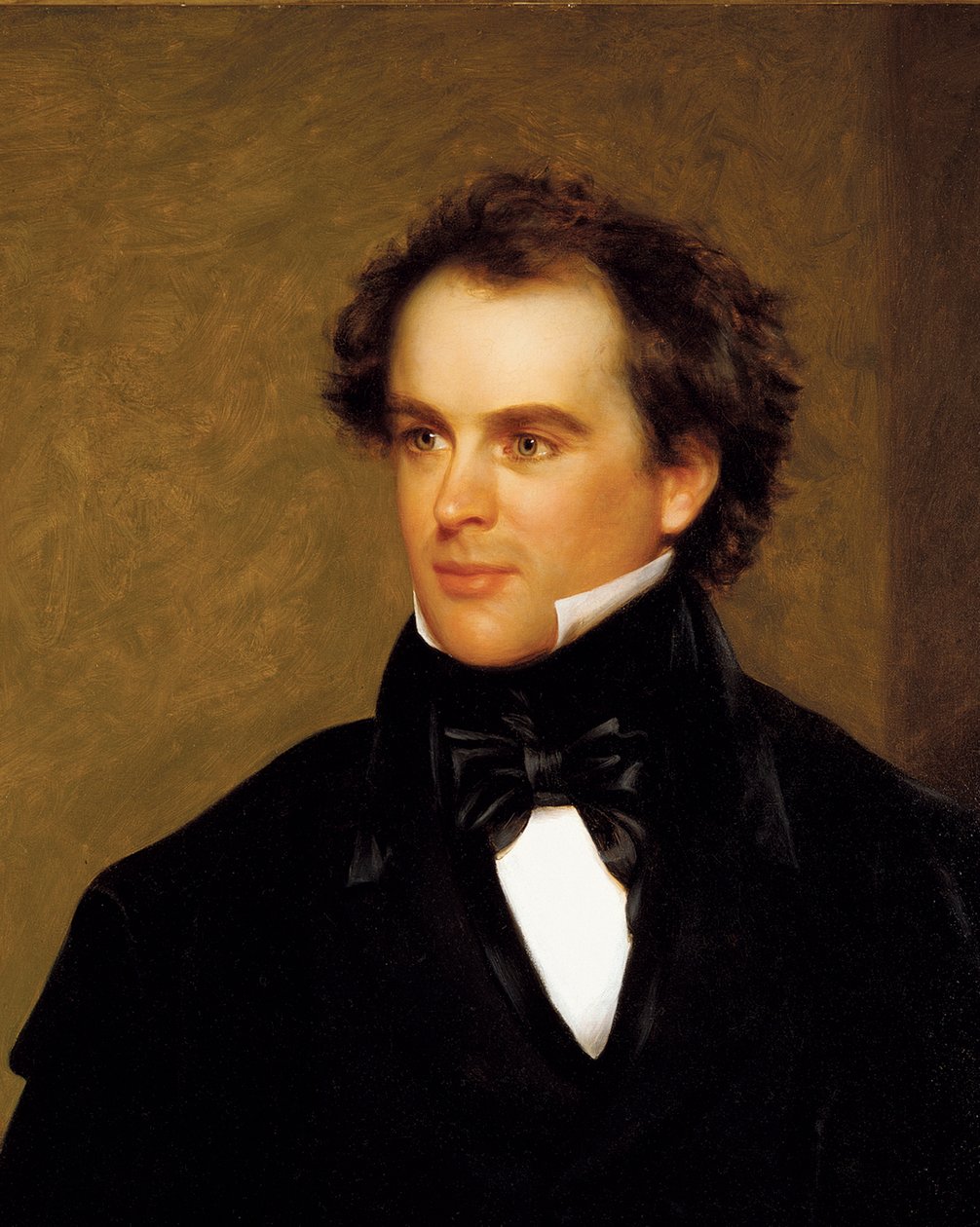 Nathaniel Hawthorne (1804-64) 1840 (huile sur toile) - Charles Osgood