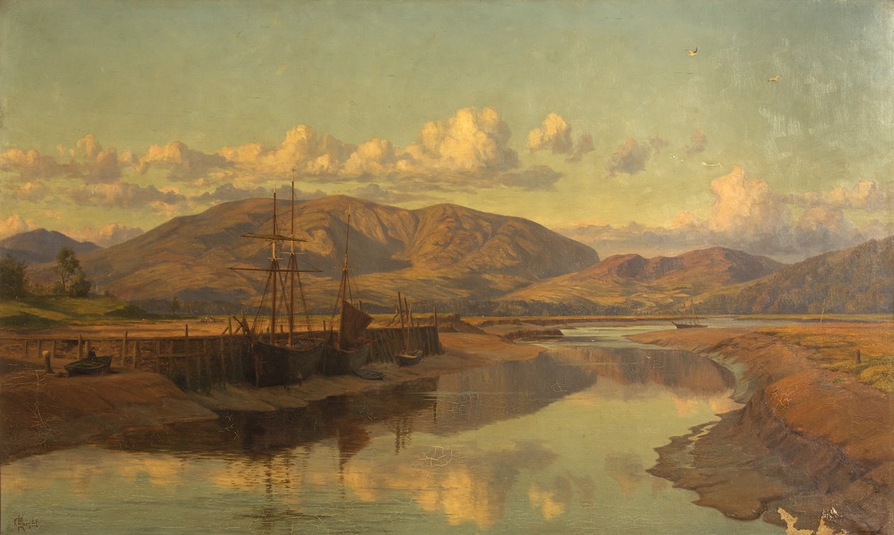 Ancien quai de Wigtown et Cairnsmuir, c.1890 - Charles Parsons Knight