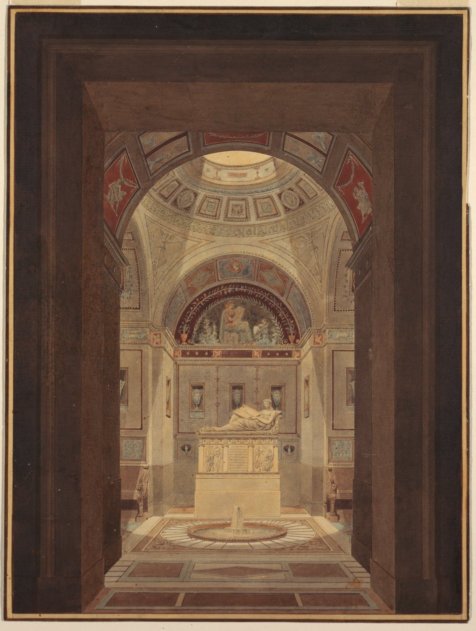 Chambre sépulcrale - Charles Percier