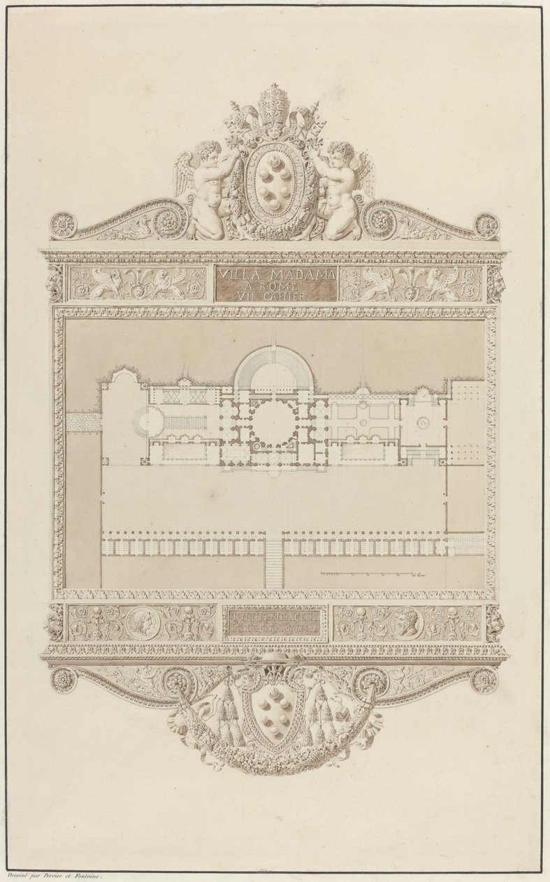 Villa Madama à Rome - Charles Percier and Pierre François Léonard Fontaine