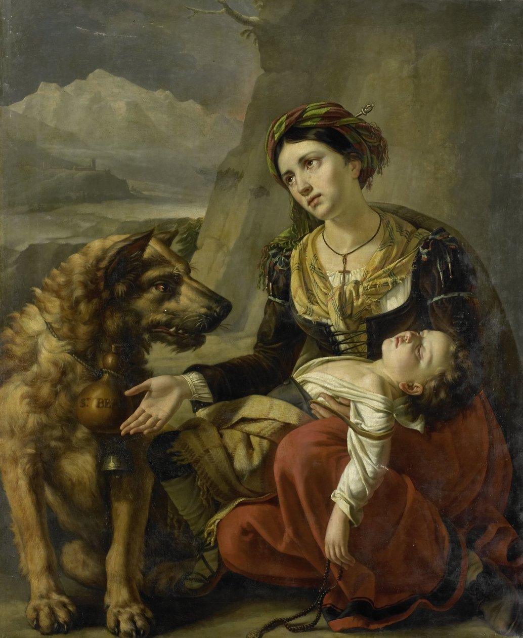 Un chien Saint-Bernard vient en aide à une femme perdue avec un enfant malade - Charles Picqué