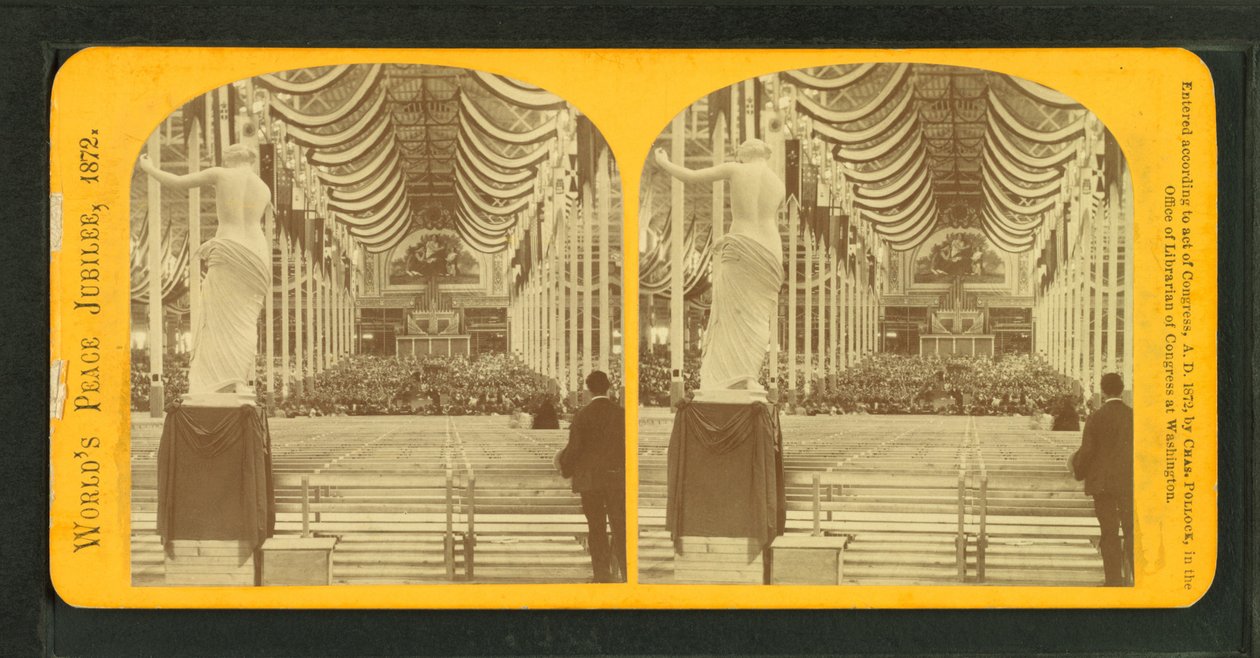 Jubilé de la paix mondiale, ou le Colisée de Boston, 1872 - Charles Pollock