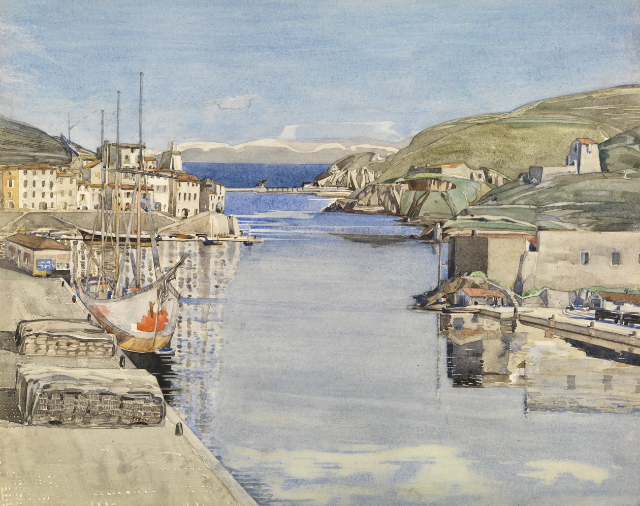 Un port du sud - Charles Rennie Mackintosh