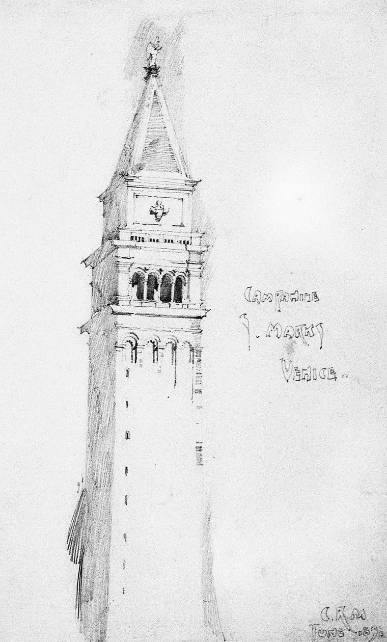 Campanile, S. Marks, Venise, 1891 - Charles Rennie Mackintosh