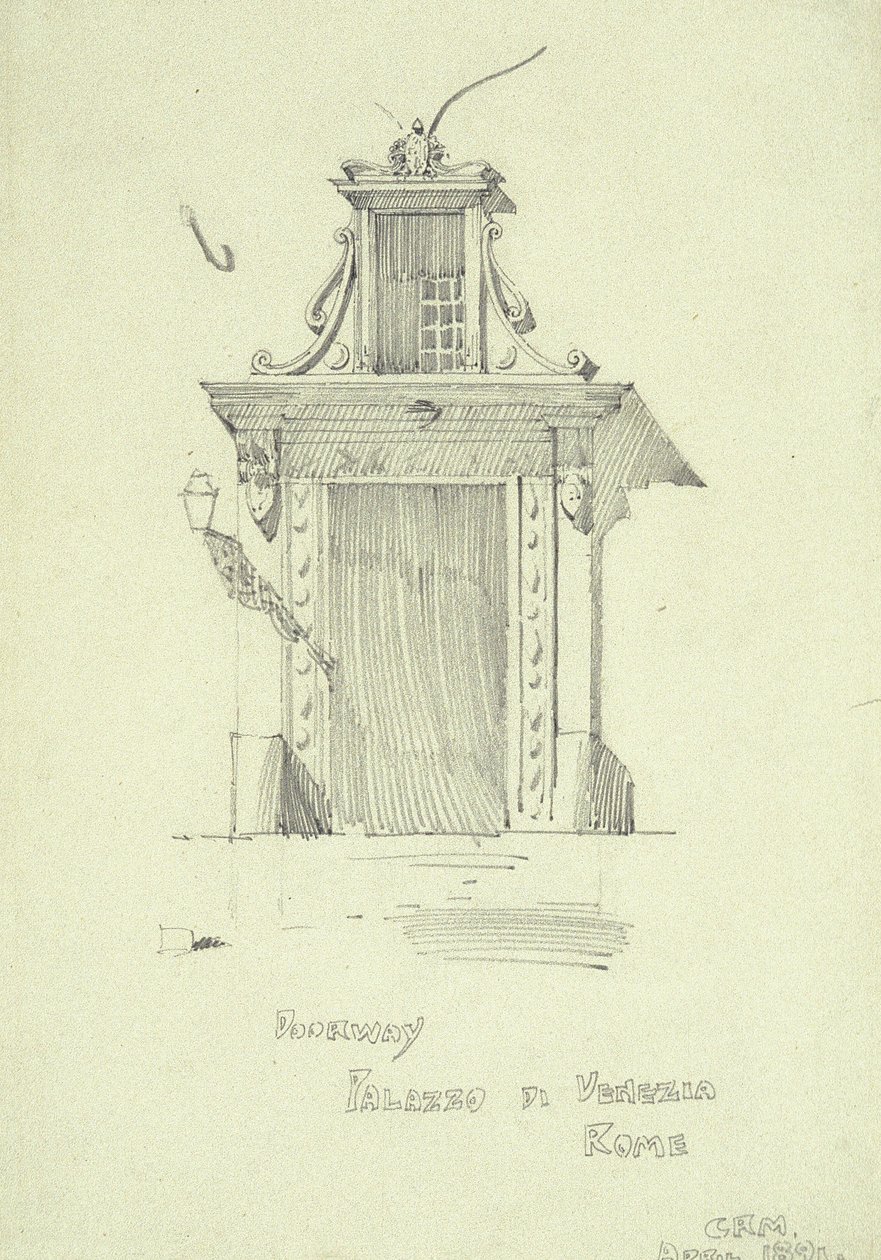 Porte, Palazzo di Venezia, Rome - Charles Rennie Mackintosh