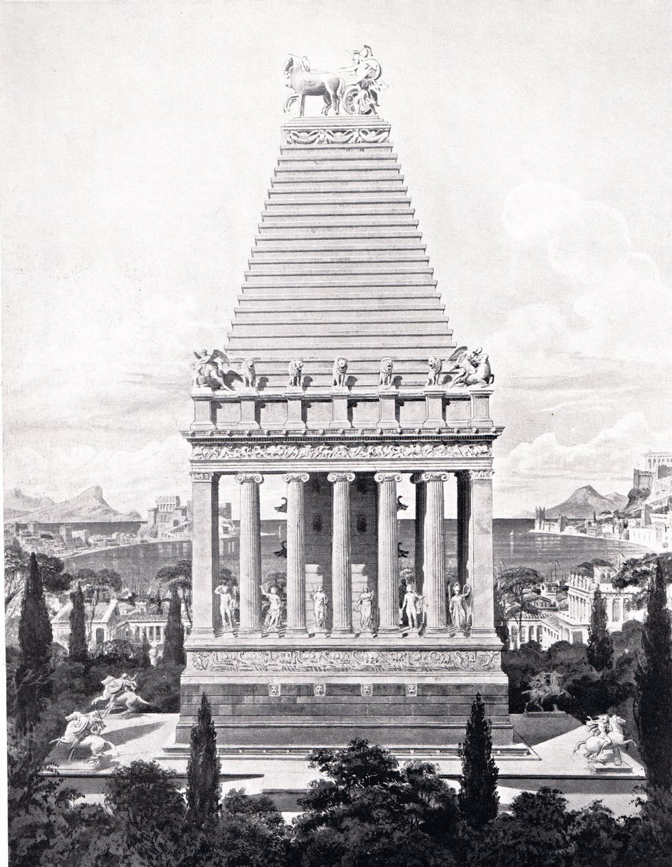 Le mausolée original, illustration de 