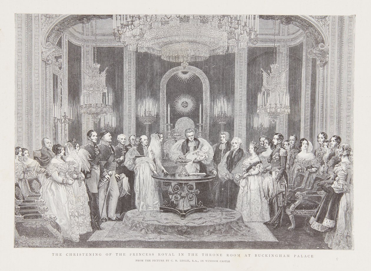 Le baptême de Victoria, princesse royale - Charles Robert Leslie