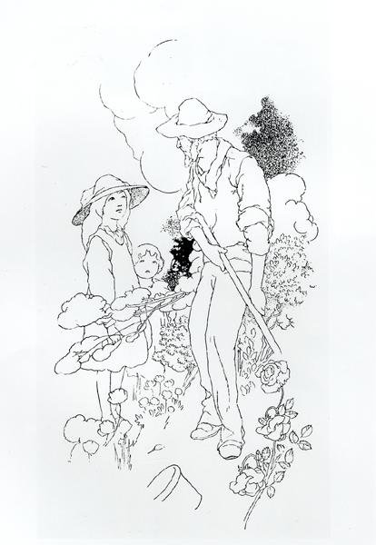Jardinier au travail - Charles Robinson