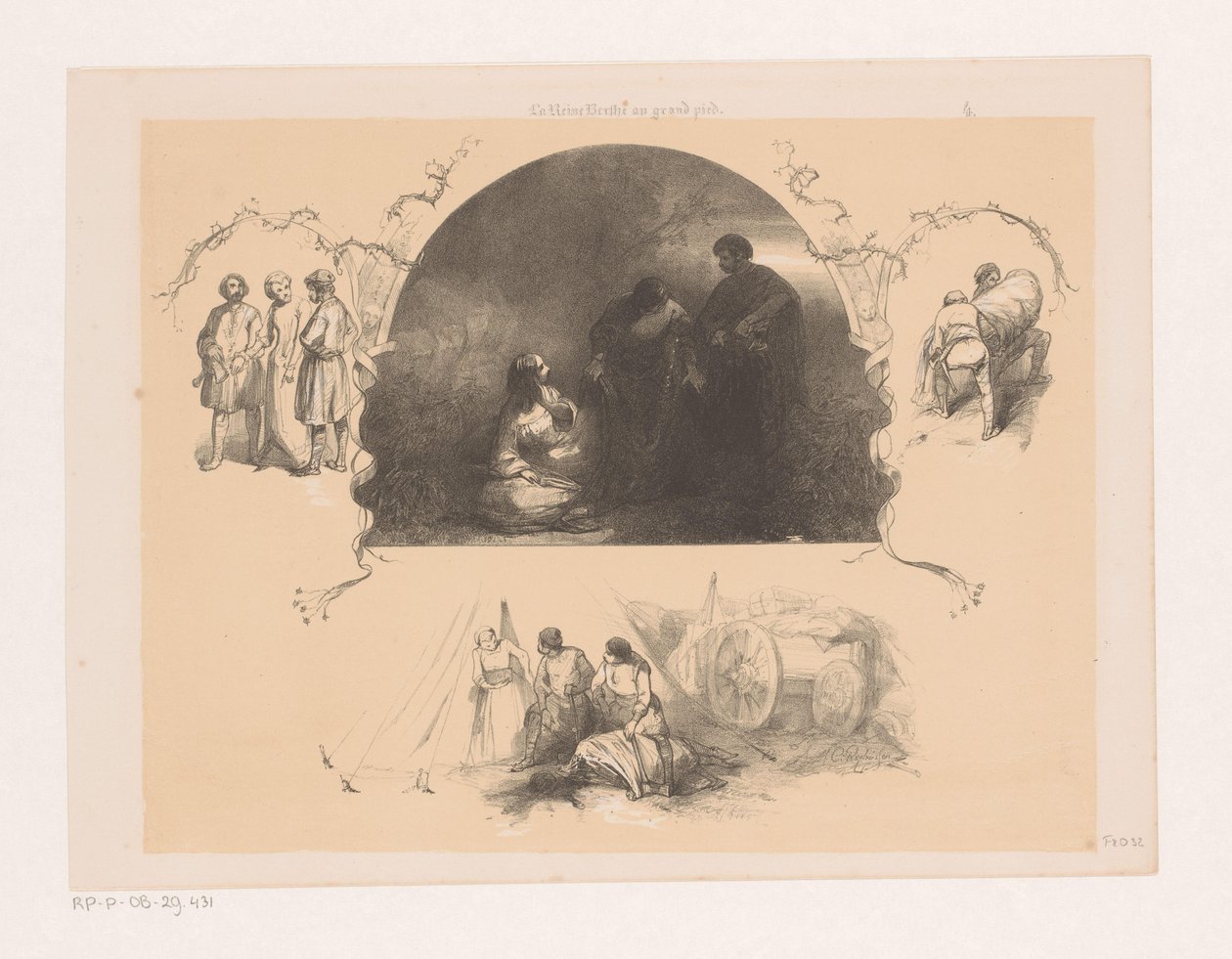 Hommes et femme allongée - Charles Rochussen