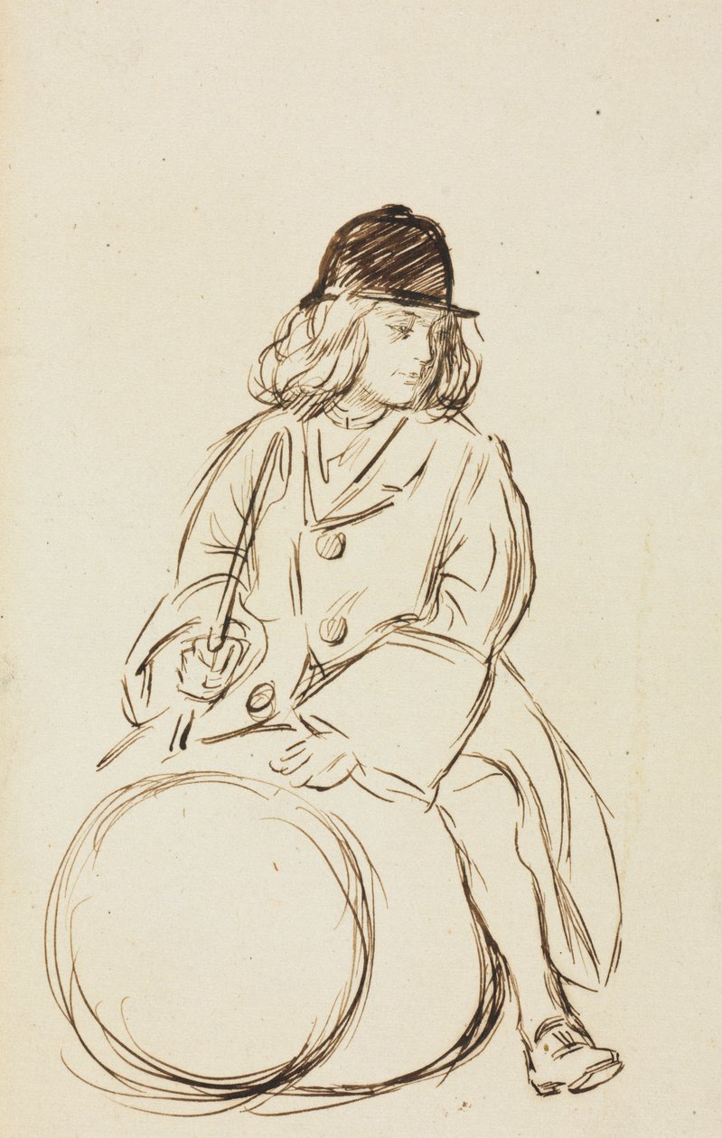 Portrait de la Petite Corbauld - Charles Samuel Keene