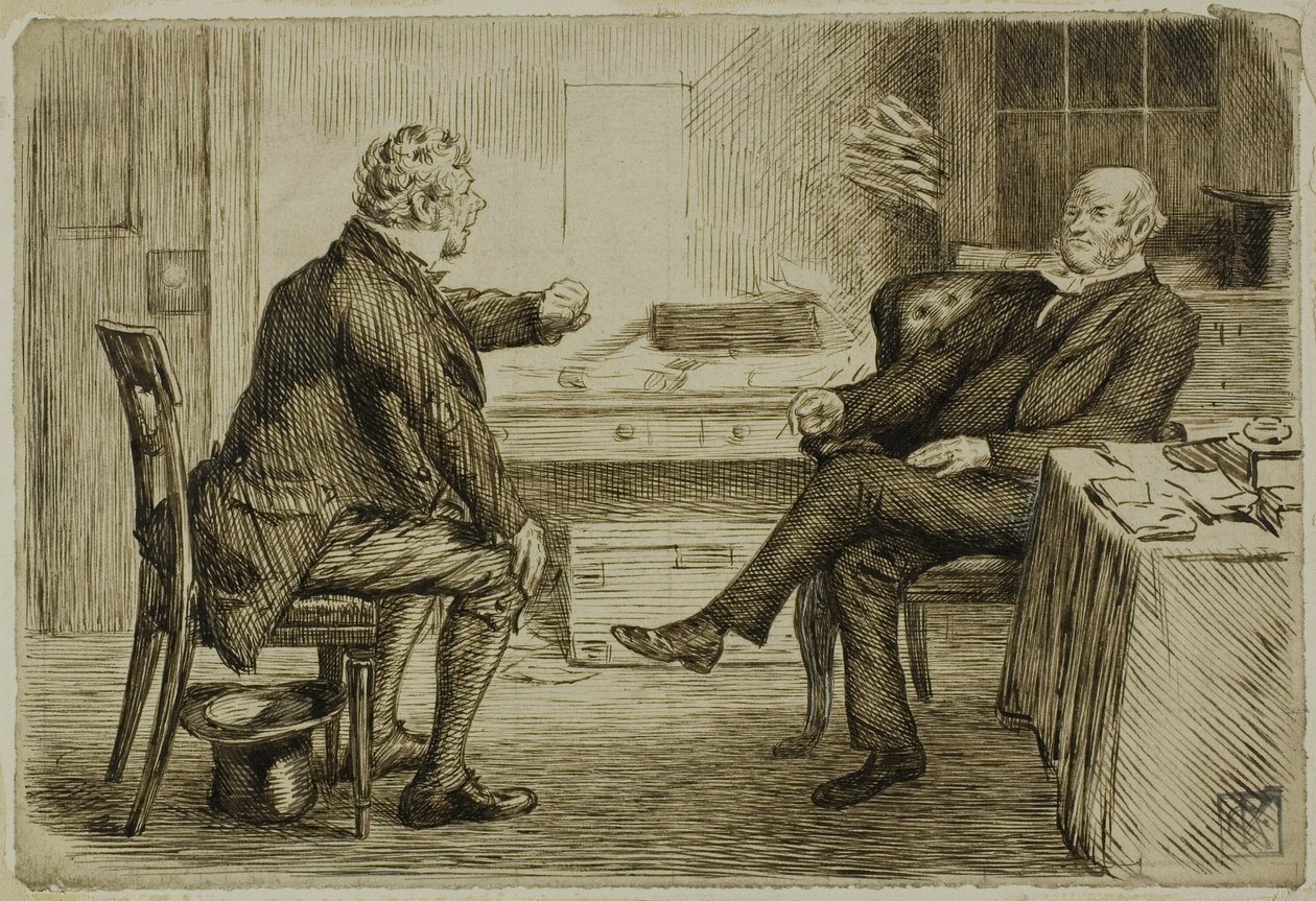 Avocat et client - Charles Samuel Keene