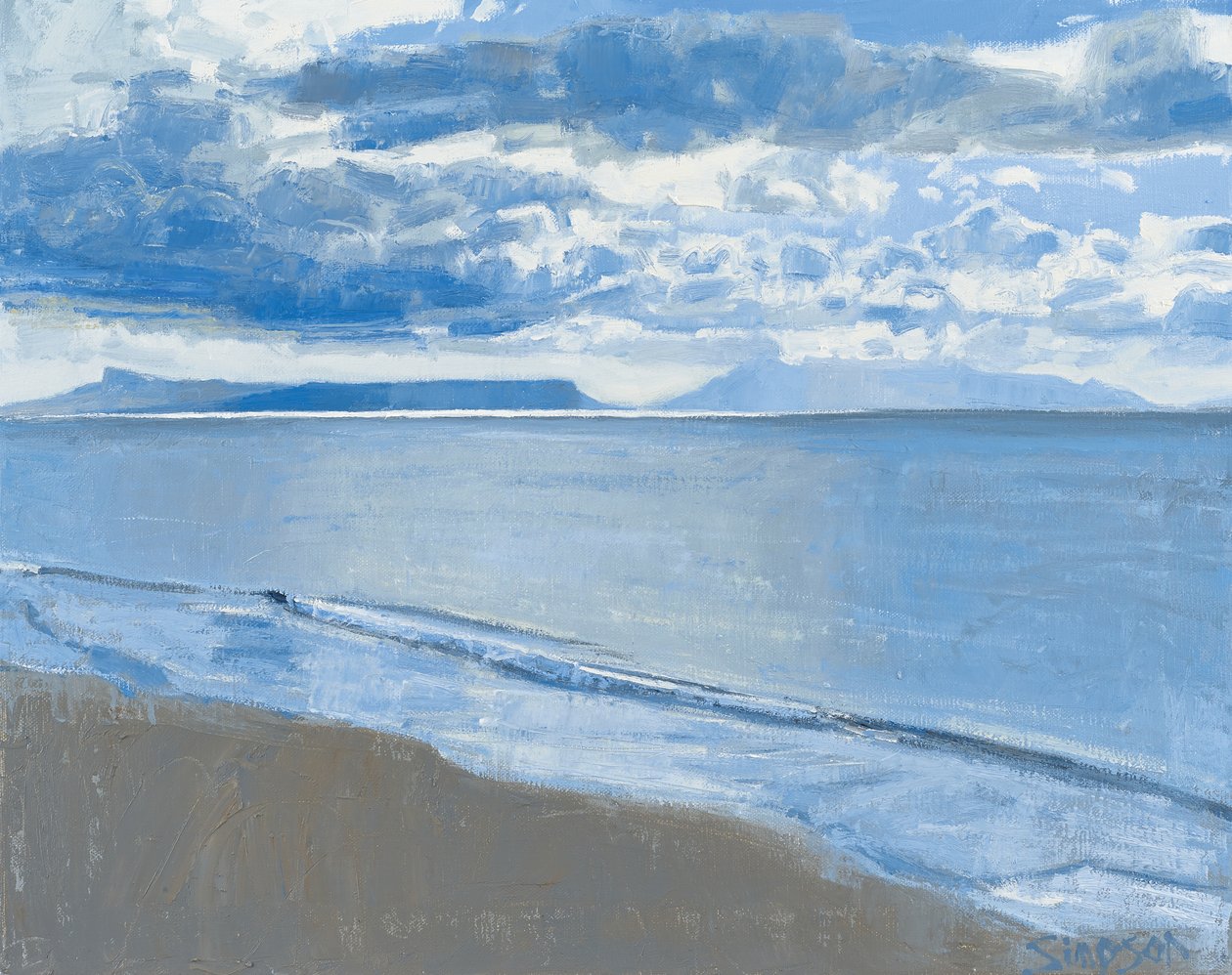 Changing Light, 2014 (huile sur toile) - Charles Simpson