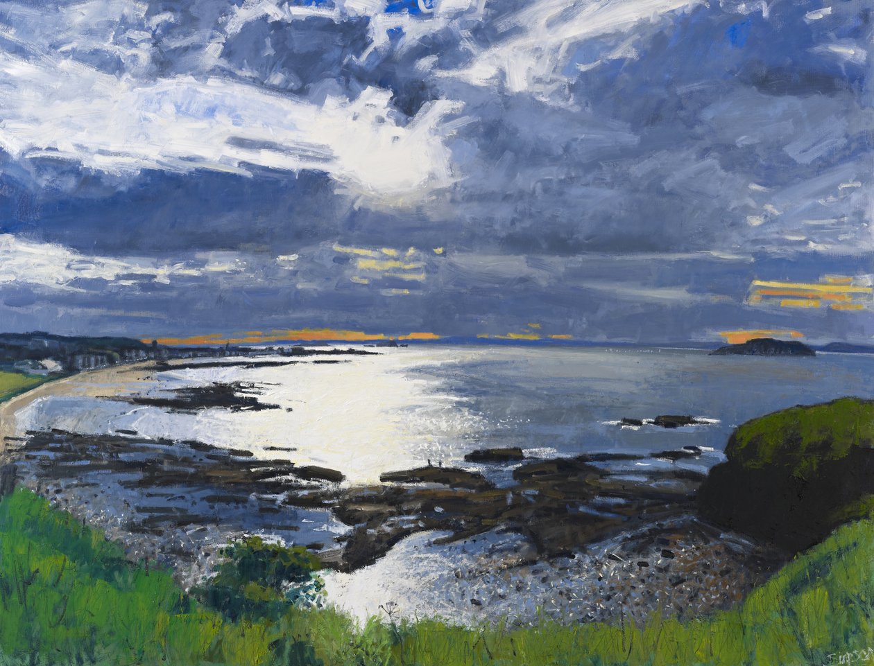 Soirée, North Berwick, 2012 (huile sur toile) - Charles Simpson