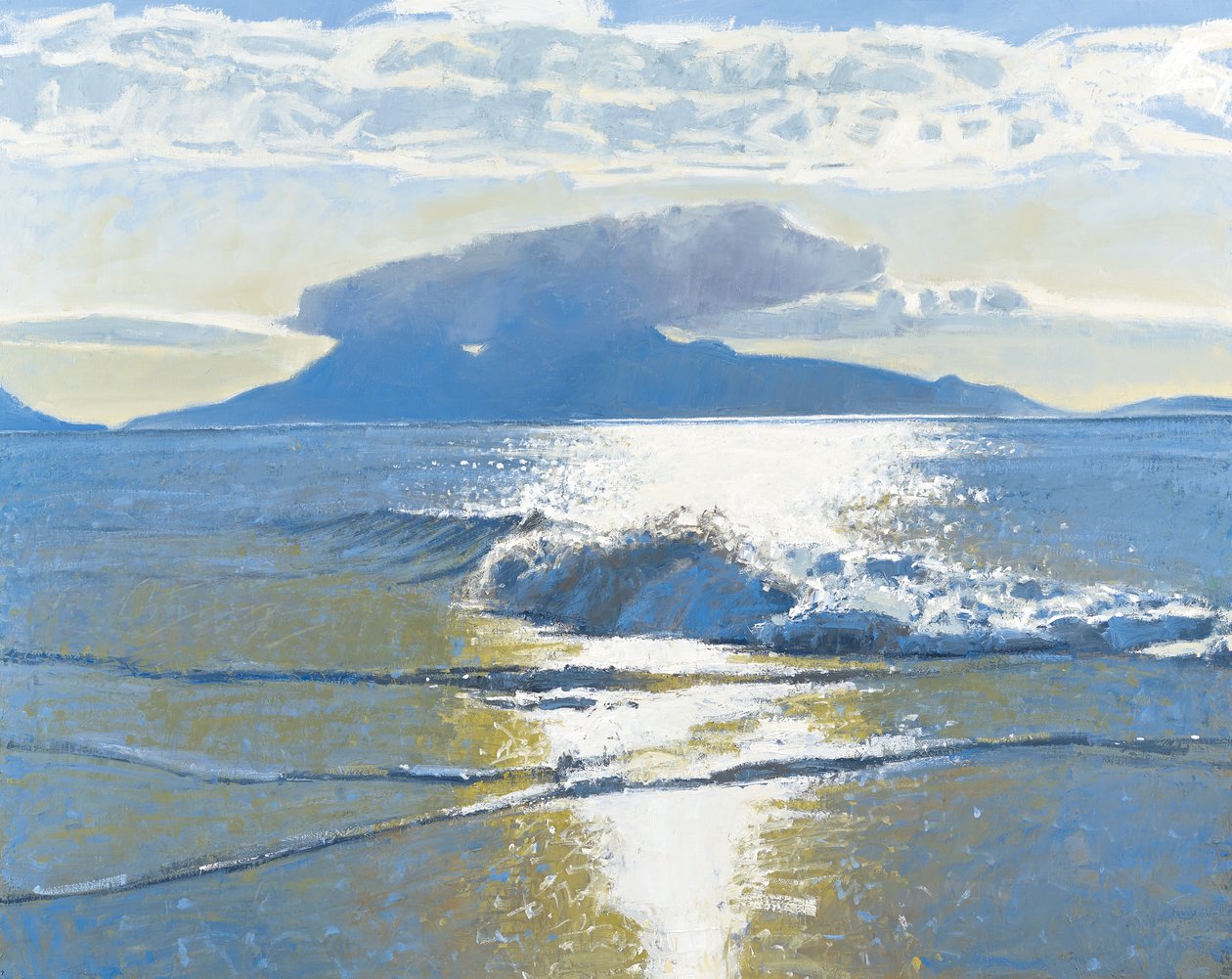 Mer du soir, 2014 (huile sur toile) - Charles Simpson