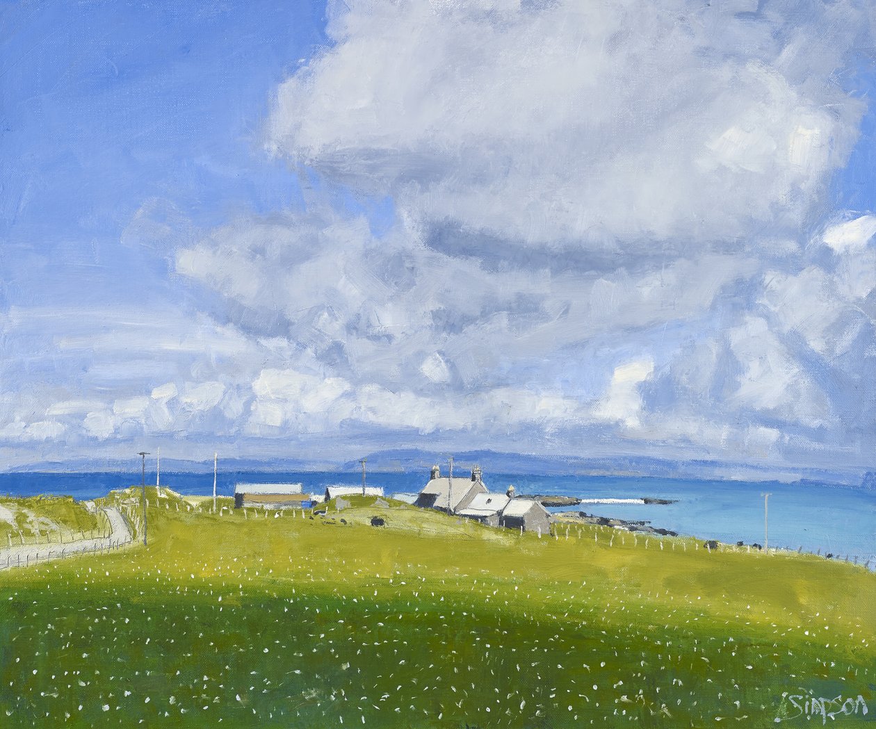 Ferme Iona, 2013 (huile sur toile) - Charles Simpson