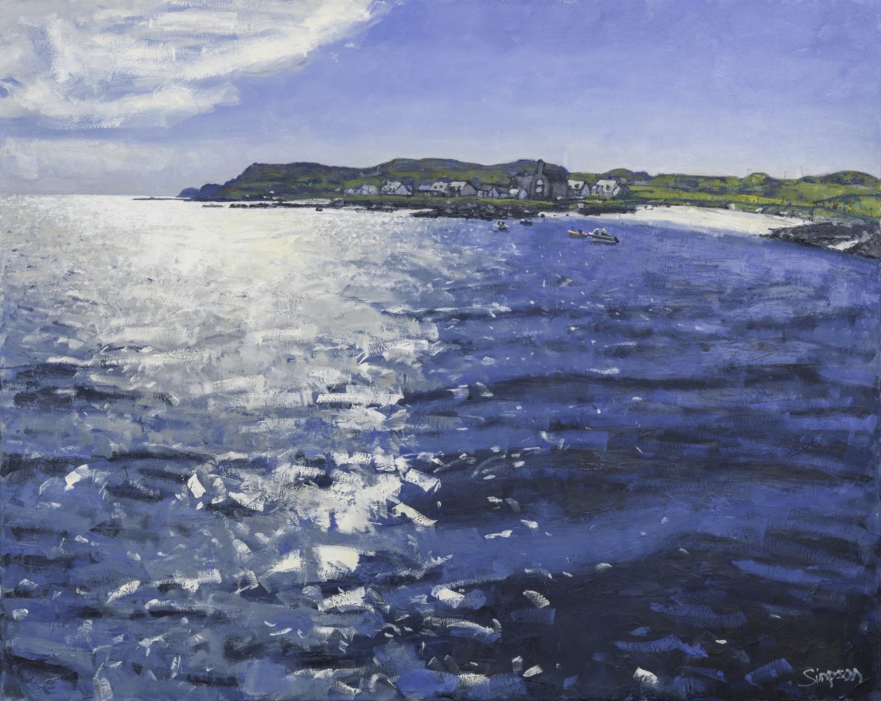Iona Light, 2017 (huile sur toile) - Charles Simpson