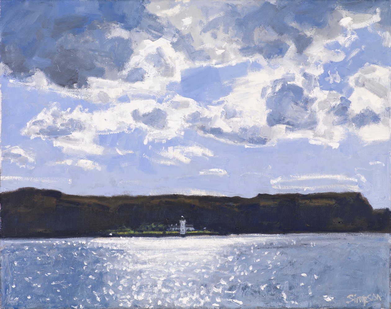Phare, 2017 (huile sur toile) - Charles Simpson