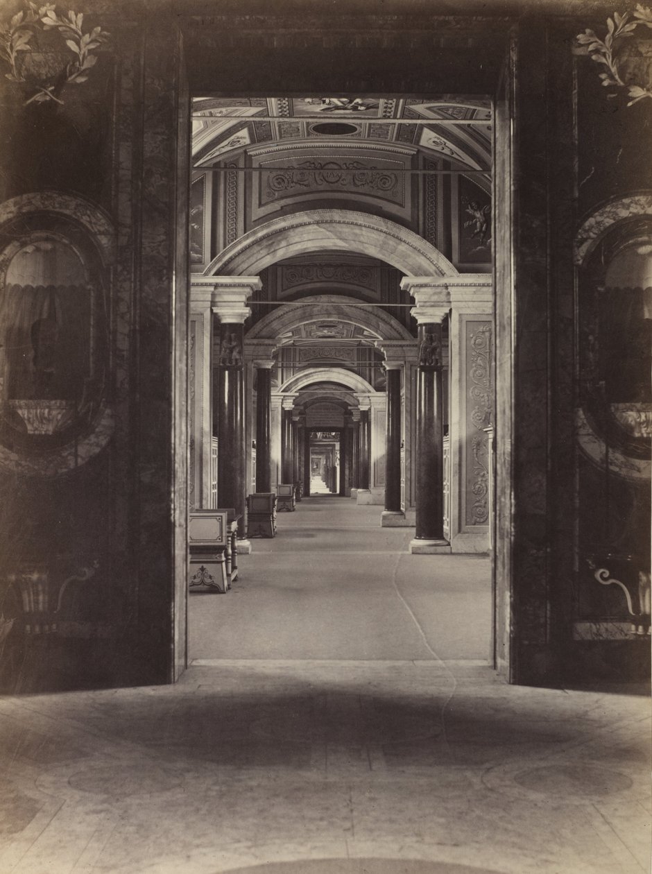 Bibliothèque du Vatican, vers 1860 (épreuve à l