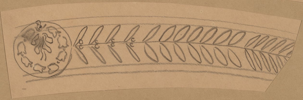 Étude pour un dessin de bordure - Charles Sprague Pearce