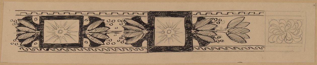 Étude pour un dessin de bordure - Charles Sprague Pearce