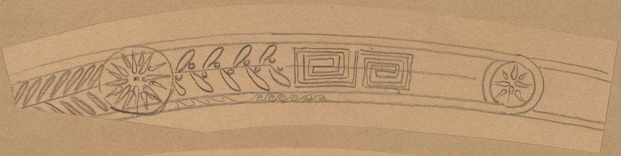 Étude pour un dessin de bordure - Charles Sprague Pearce