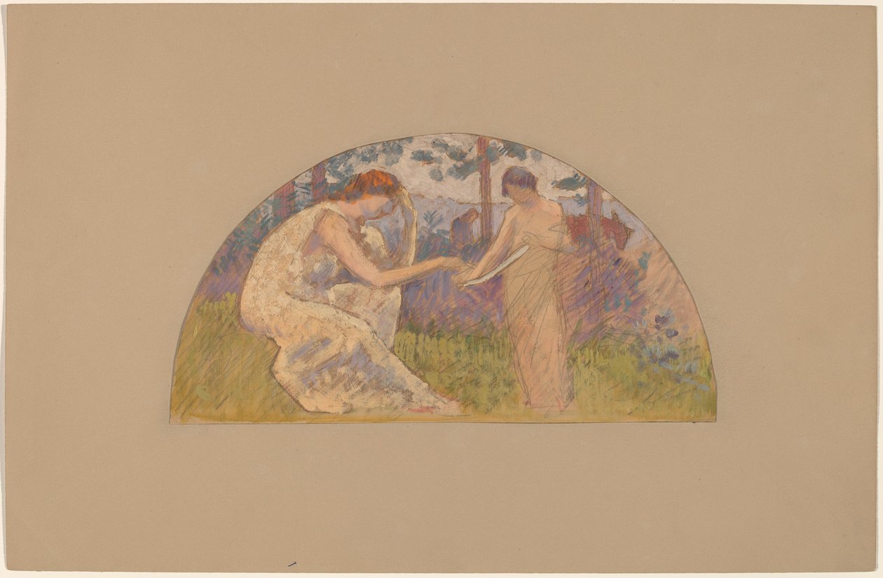 Étude pour une lunette - Charles Sprague Pearce