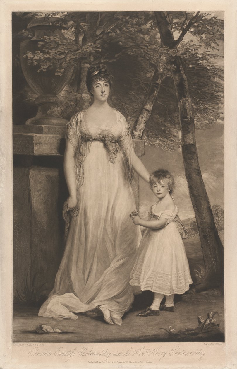 Charlotte Comtesse Cholmondeley et son fils l