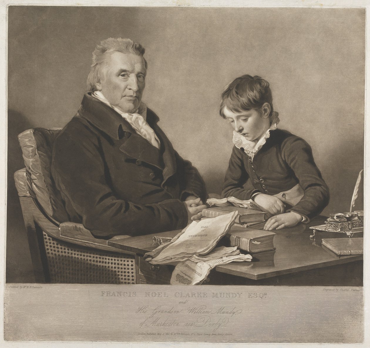 Francis Noel Clark Mundy et son petit-fils, William - Charles Turner