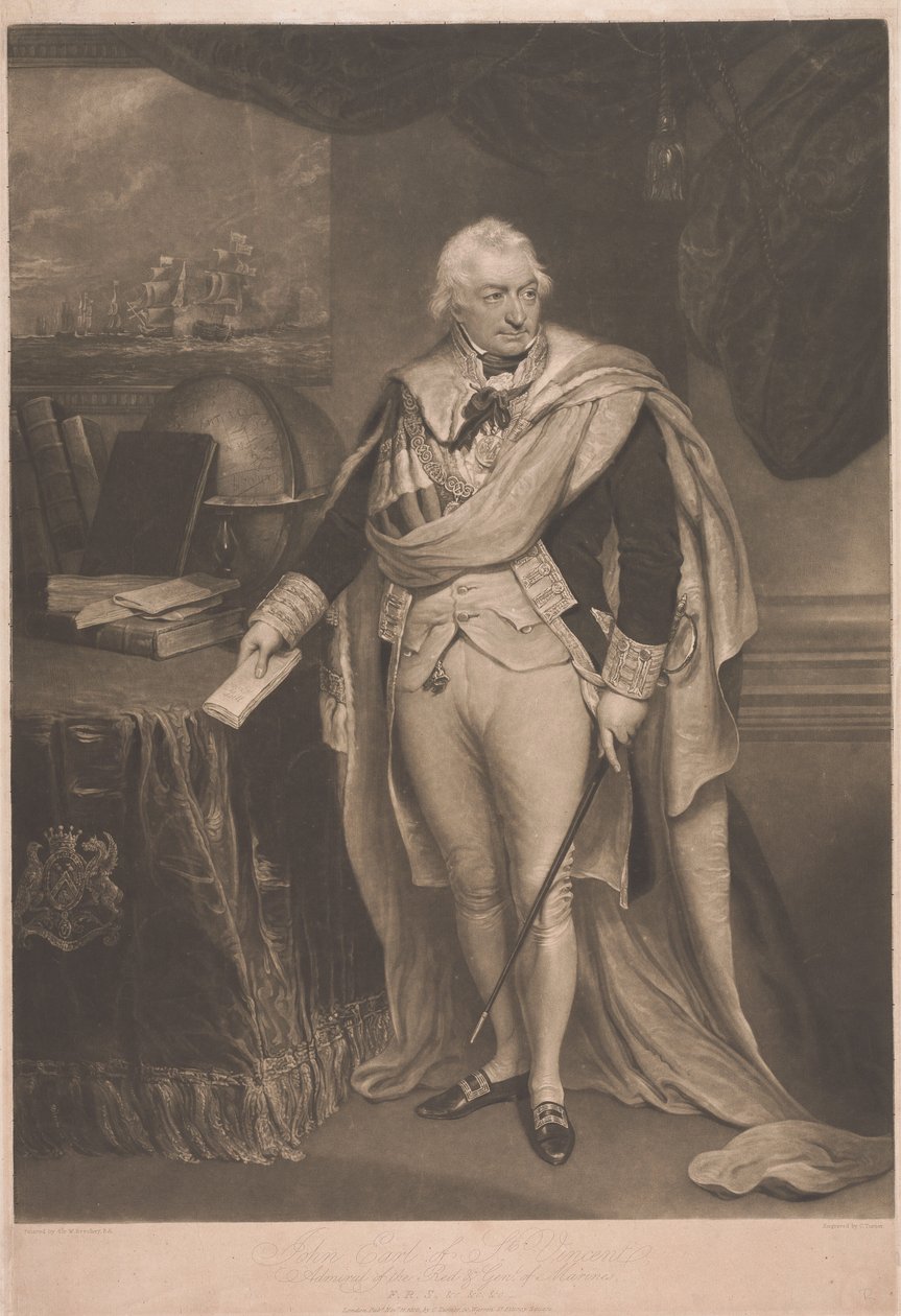 John, comte de Saint-Vincent, amiral de la Flotte rouge - Charles Turner