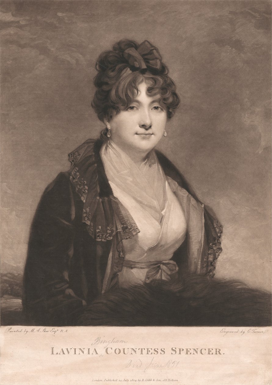 Lavinia Bingham, comtesse Spencer - Charles Turner