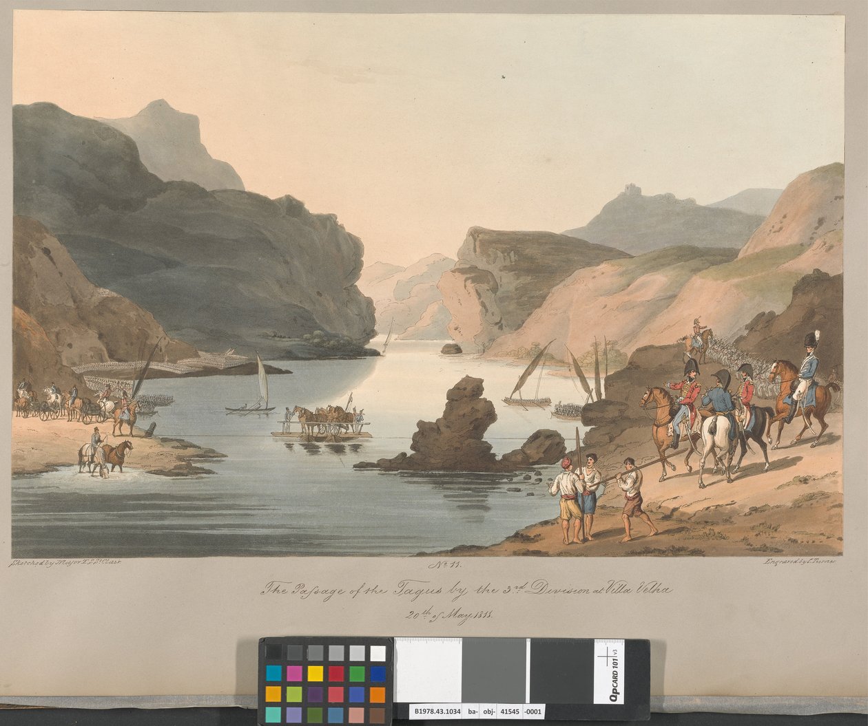 N° 11 : La traversée du Tage par la 3e division à Villa Velha, le 20 mai 1811 - Charles Turner