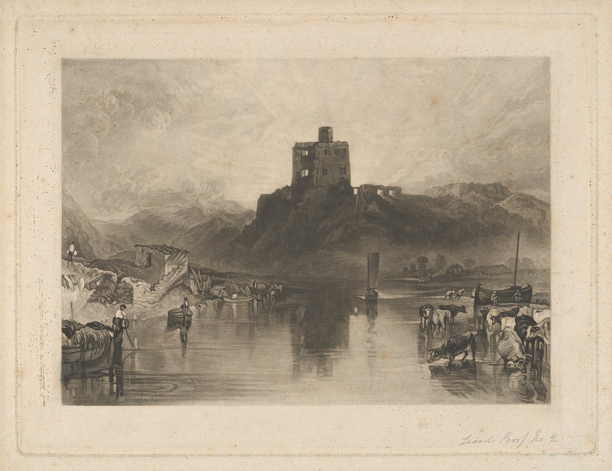 Château de Norham, sur la rivière Tweed - Charles Turner