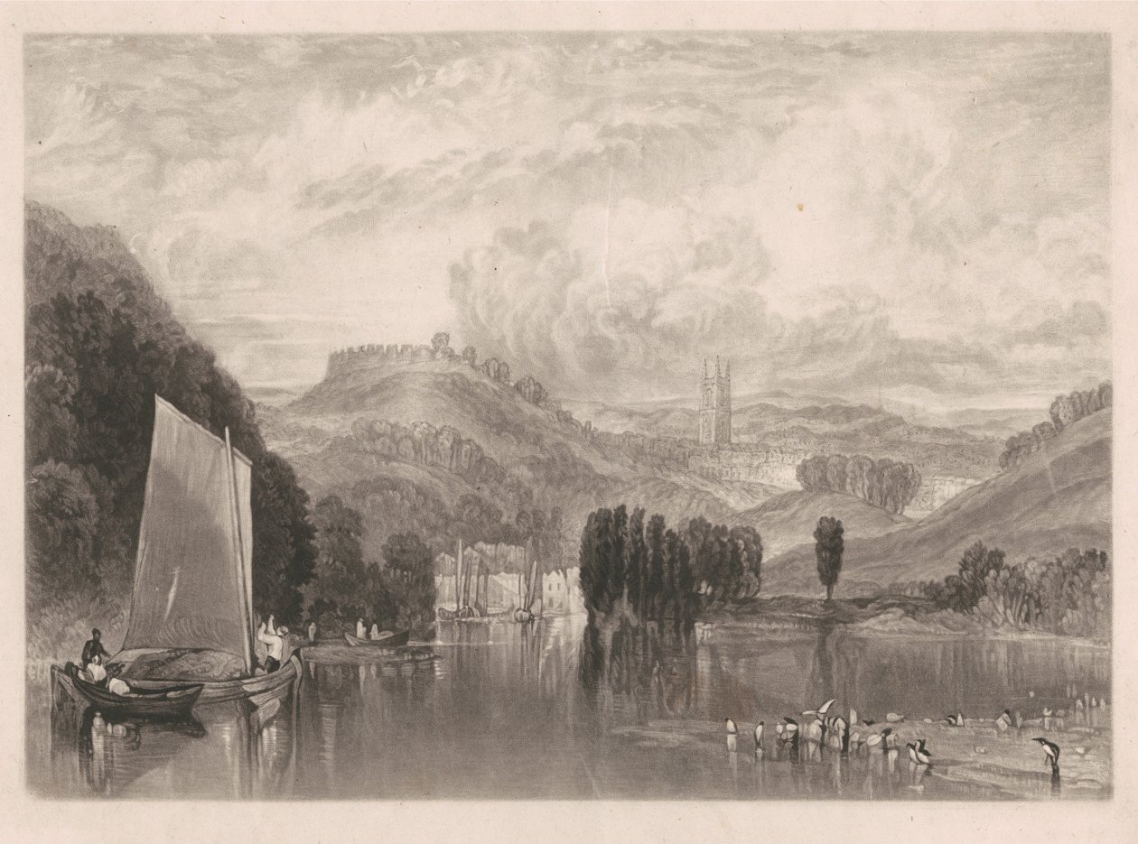 Totnes, sur la rivière Dart - Charles Turner
