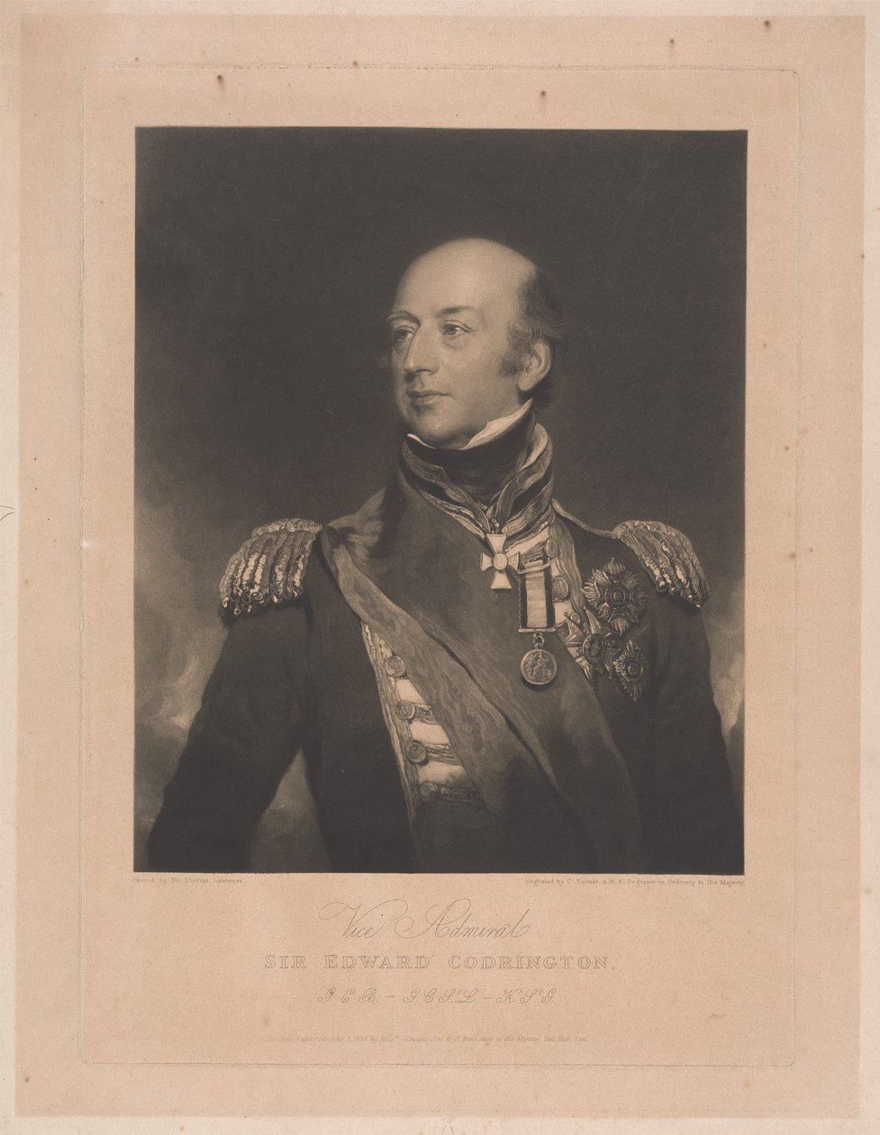 Vice-amiral Sir Edward Codrington, GCB - Charles Turner