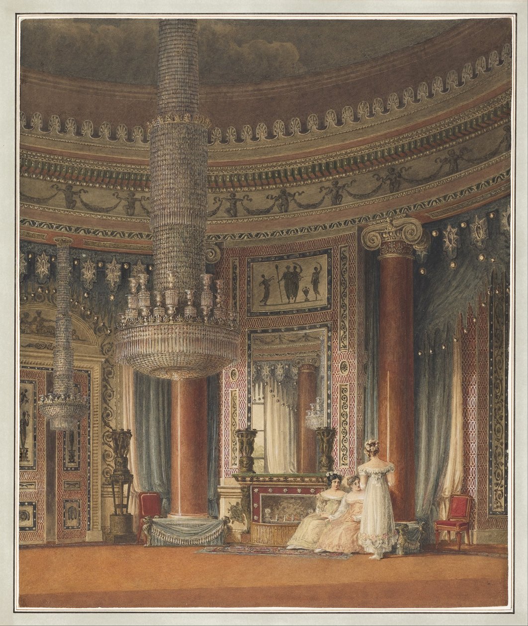 La salle à manger circulaire de Carlton House, Londres - Charles Wild