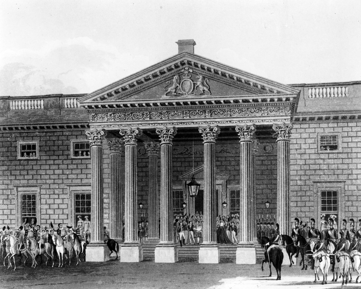 Le couronnement de George IV à Carlton House, gravé par Robert Havell II, 1824 - Charles Wild