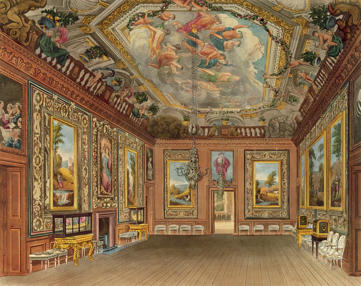 Le Salon de Dessin de la Reine, Château de Windsor, de 