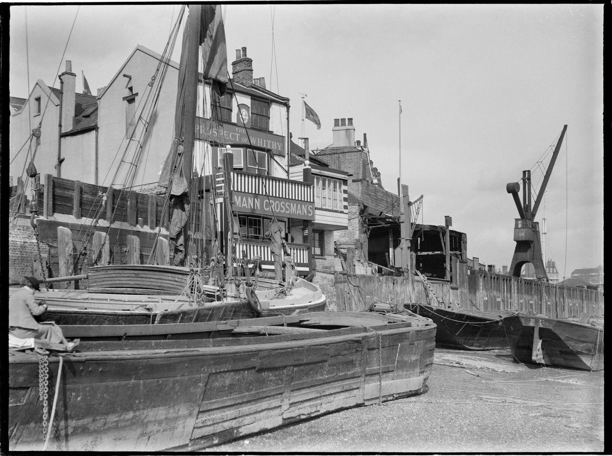 Prospect of Whitby, Wapping Wall, Wapping, Tower Hamlets, Greater London Authority, années 1930 - Charles William Prickett