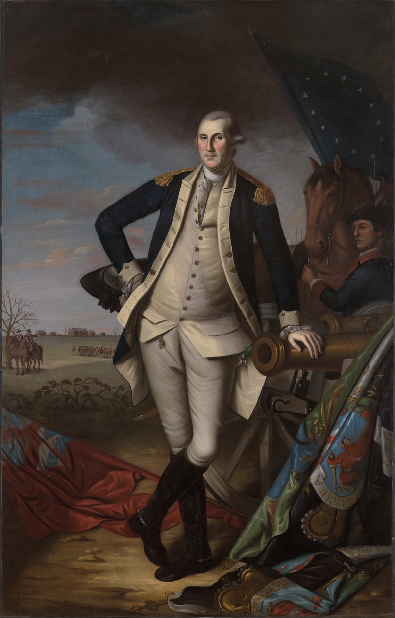 George Washington à la bataille de Princeton - Charles Willson Peale