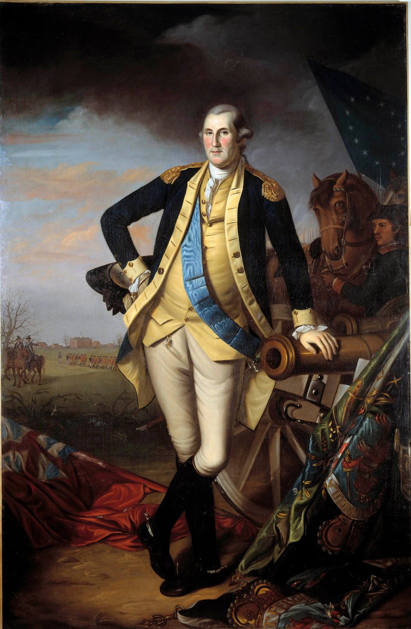 Portrait de George Washington après la bataille de Princeton - Charles Willson Peale
