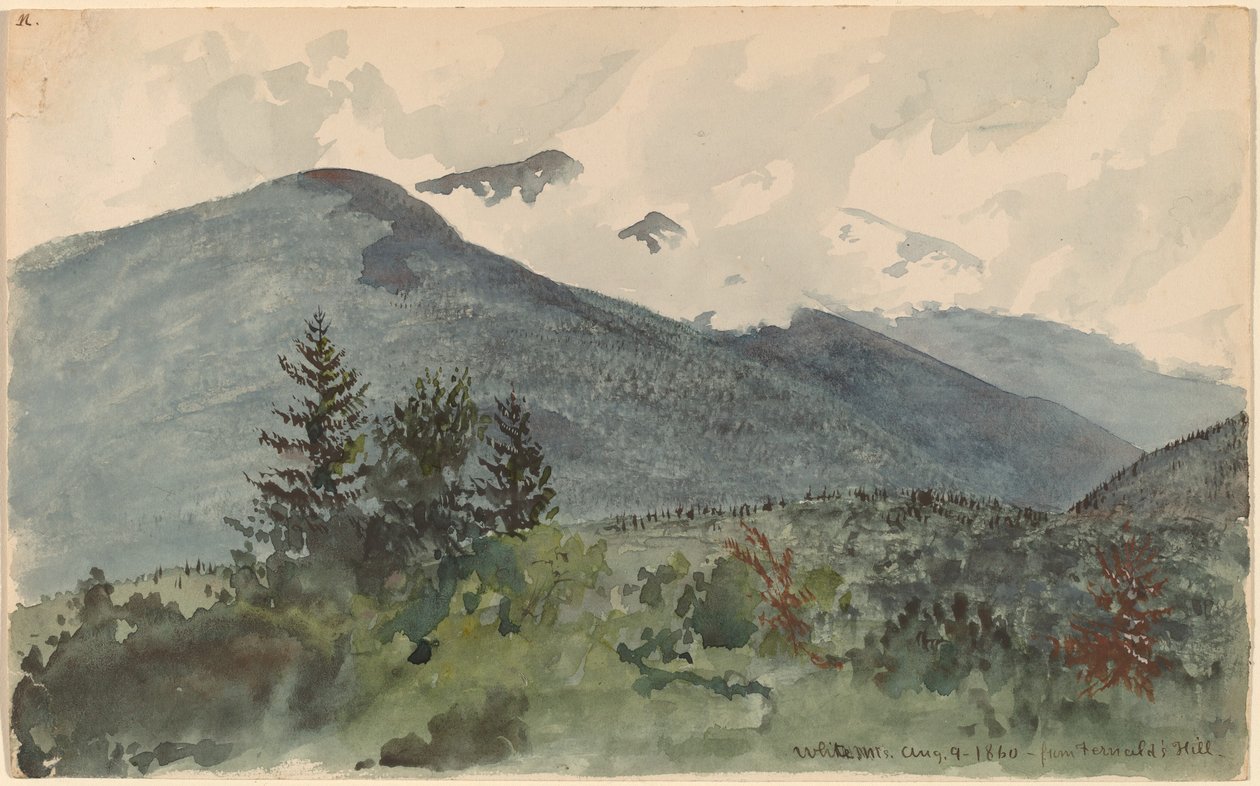 Montagnes Blanches depuis la colline de Fernald - Charles de Wolf Brownell