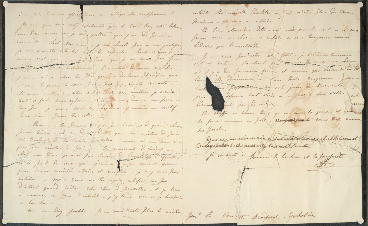 Lettres de Charlotte Brontë à Prof. Constantin Heger - Charlotte Bronte
