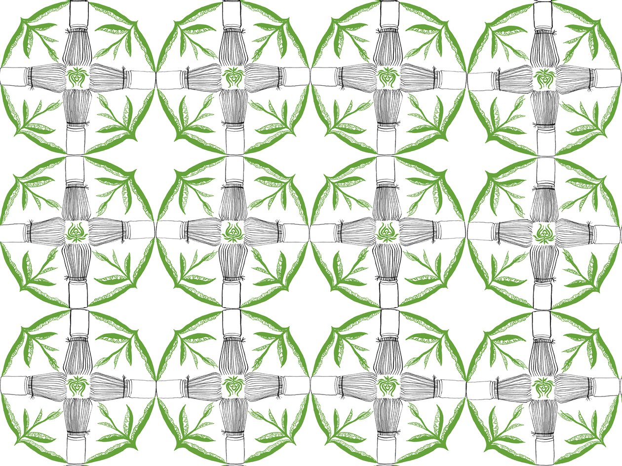 Motif répétitif de matcha, 2018 - Charlotte Orr