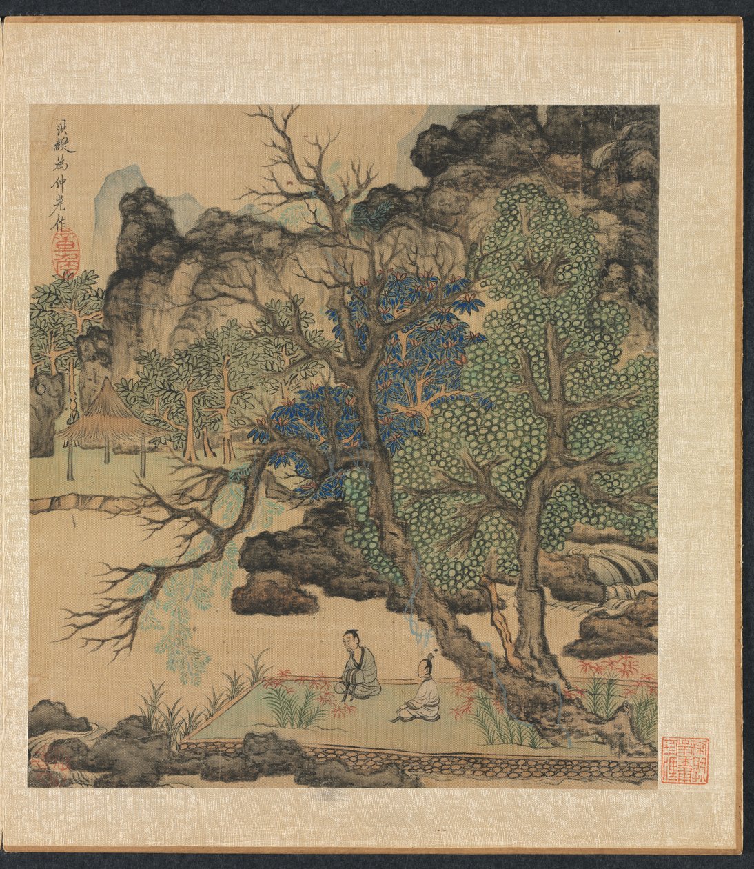 Érudits dans un jardin - Chen Hongshou