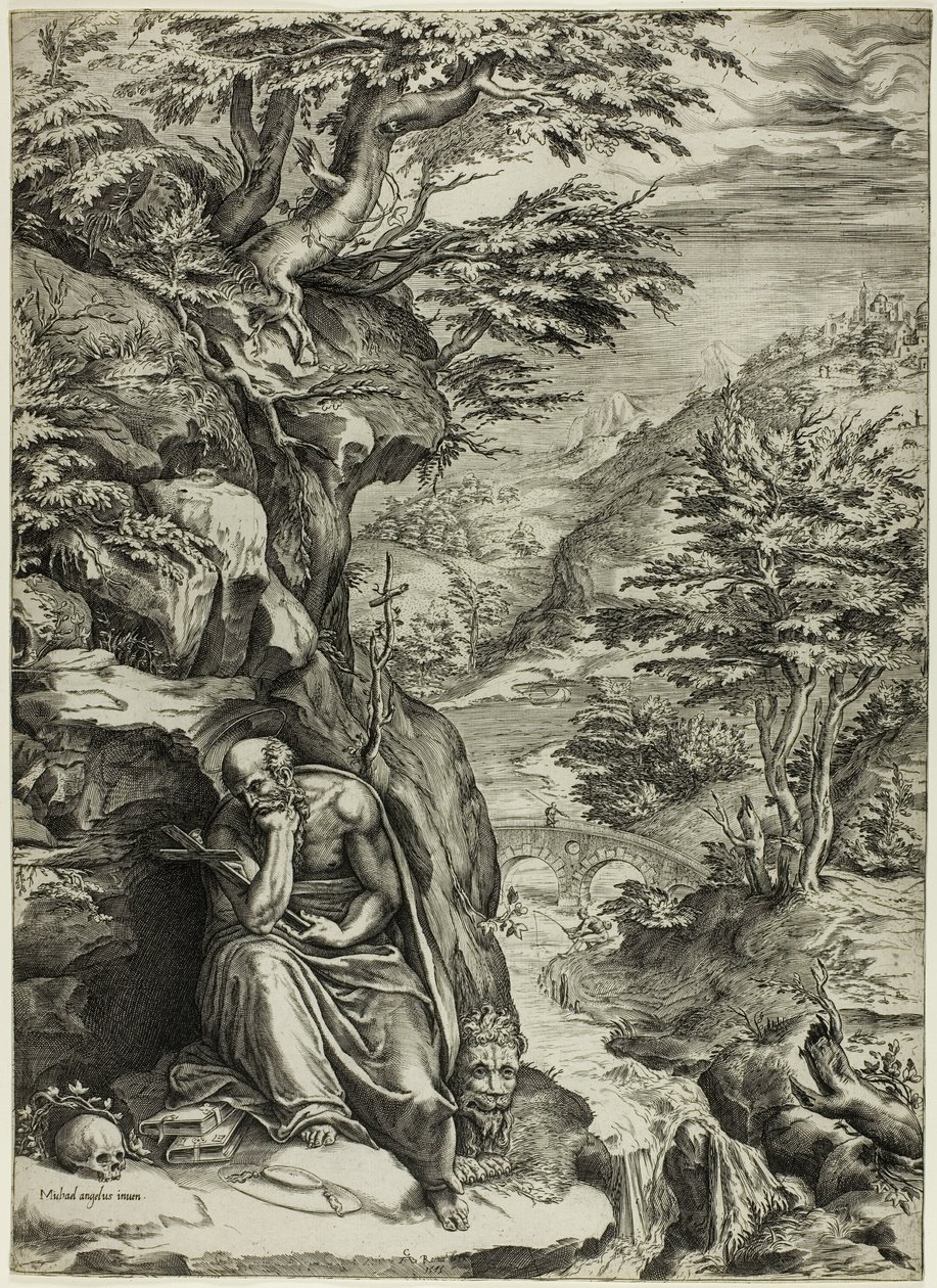Saint Jérôme dans le désert - Cherubino Alberti
