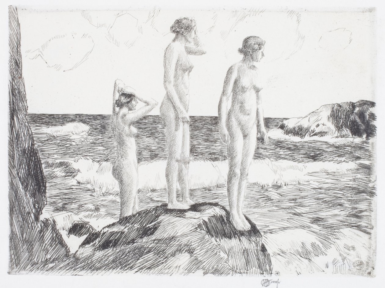 Baigneurs en haute mer - Childe Frederick Hassam