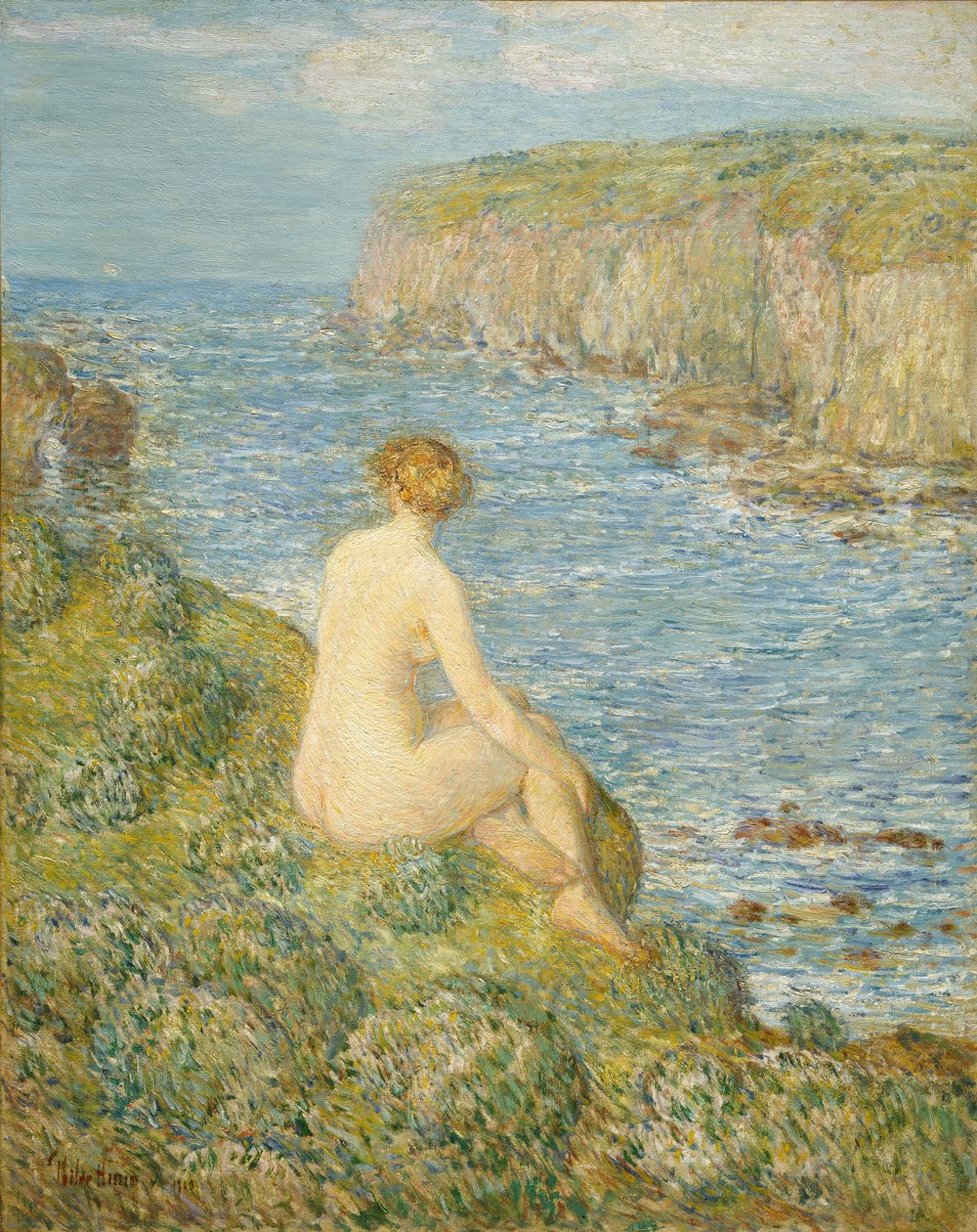 Nymphe et mer - Childe Frederick Hassam