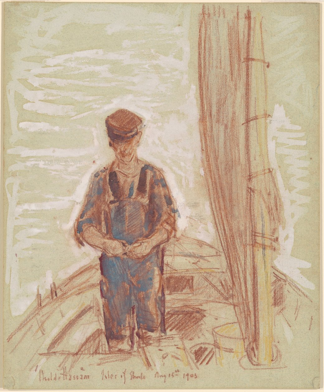 Pêcheur, Île de Shoals - Childe Hassam