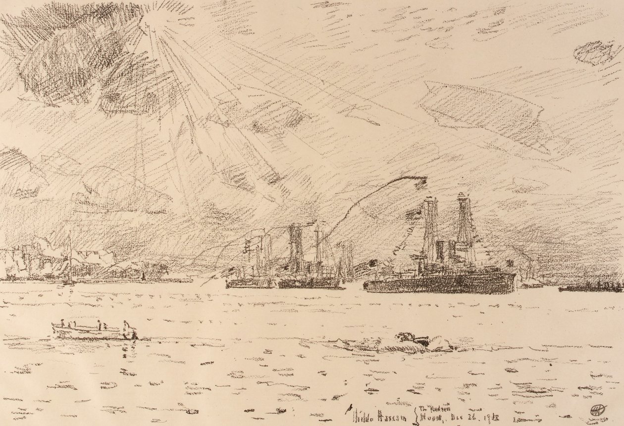 Le retour de la flotte - Childe Hassam